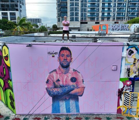 Arlex Campos: El artista que inmortalizó a Messi en Miami antes de su llegada al Inter